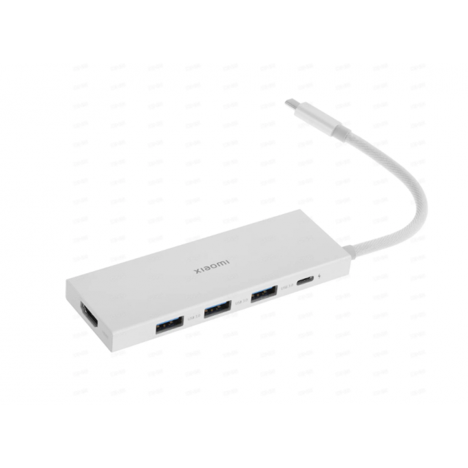 Переходник USB Type-C-USB Type-C XIAOMI Type-C 5-in-1 docking station 0.1 м белый 097511