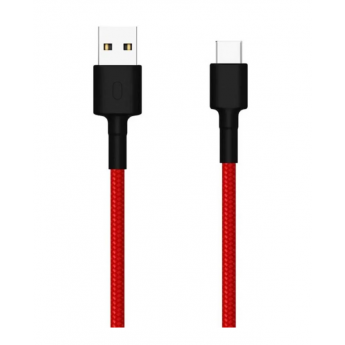 Кабель XIAOMI Mi Braided, USB A(m), USB Type-C (m), 1м, красный [sjv4110gl]