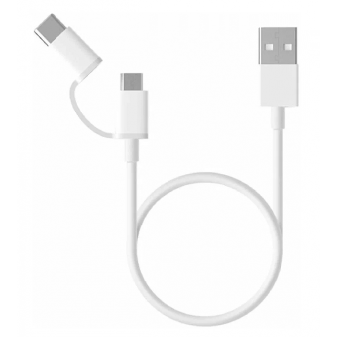 Кабель XIAOMI Mi 2-in-1 USB Cable Micro USB to Type C (30cm) [SJV4083TY] 100056636436