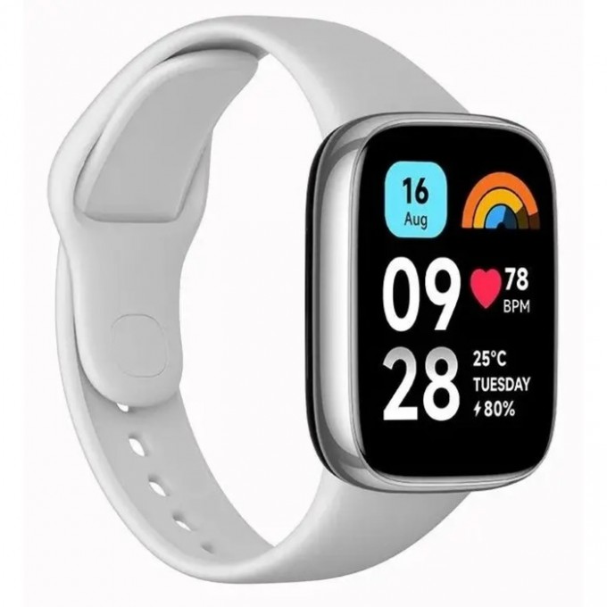 Смарт-часы XIAOMI Redmi Watch 3 Active серый/белый () 10103723