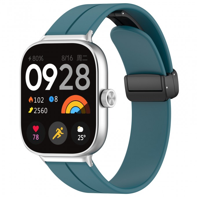 Ремешок для XIAOMI Mi Band 8 Pro / Redmi Watch 4, с магнитной застежкой, сине-зеленый 3391