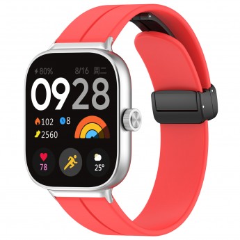 Ремешок для XIAOMI Mi Band 8 Pro / Redmi Watch 4, с магнитной застежкой, красный