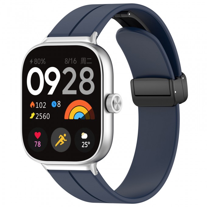 Ремешок для XIAOMI Mi Band 8 Pro / Redmi Watch 4, с магнитной застежкой, ночной синий 3402