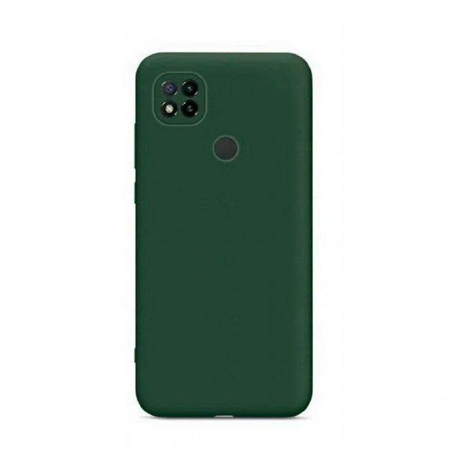 Силиконовая накладка для XIAOMI Redmi 9C (SC) зеленая 4994855