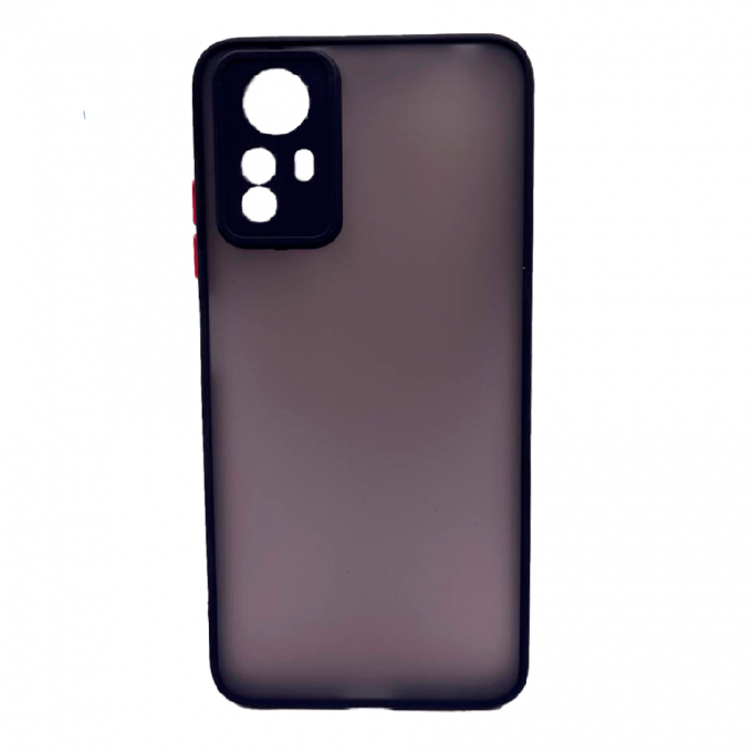 Пластиковая накладка NEW Skin для XIAOMI Redmi Note 12S затемненная черный кант 5048924