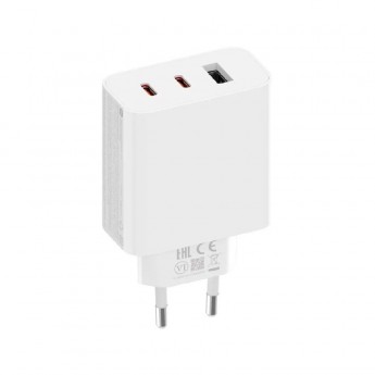 Сетевое зарядное устройство +кабель XIAOMI Mi 67W Gan Charger 2C1A USB+2Type-C  белый