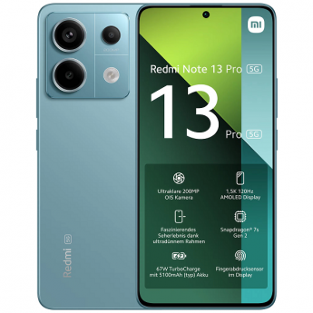 Мобильный телефон XIAOMI Redmi Note 13 Pro 5G 12/512GB ocean teal (зеленый) Global Version