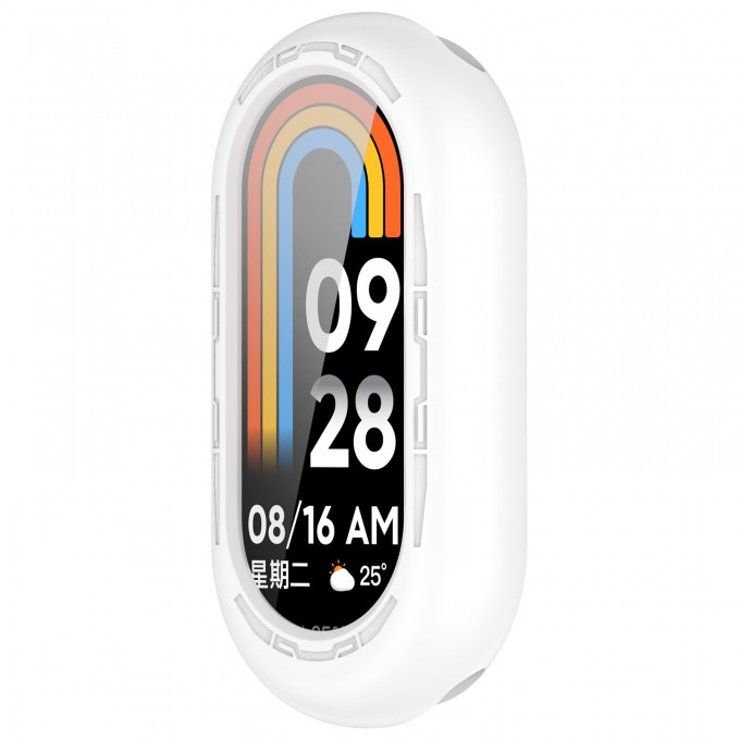 Защитный силиконовый чехол для XIAOMI Mi Band 8, белый 546