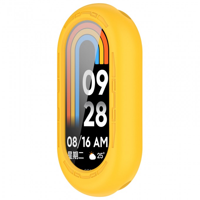 Защитный силиконовый чехол для XIAOMI Mi Band 8, желтый 549