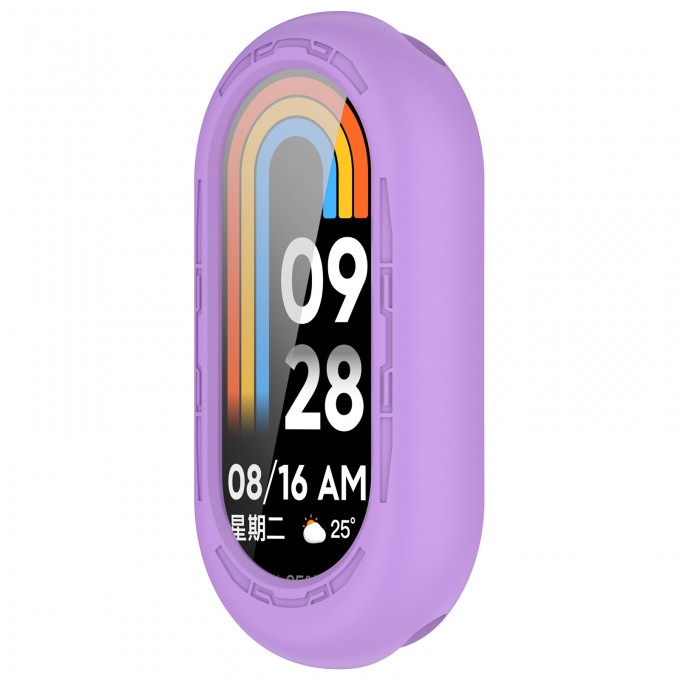 Защитный силиконовый чехол для XIAOMI Mi Band 8, лавандовый 552