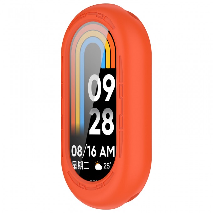 Защитный силиконовый чехол для XIAOMI Mi Band 8, оранжевый 555