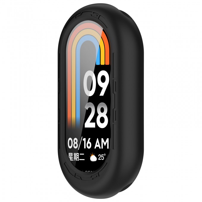 Защитный силиконовый чехол для XIAOMI Mi Band 8, черный 559