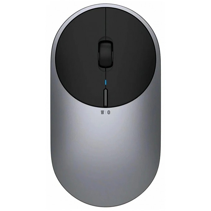 Беспроводная мышь XIAOMI Mi Portable Mouse 2 серебристый, черный 600011905952