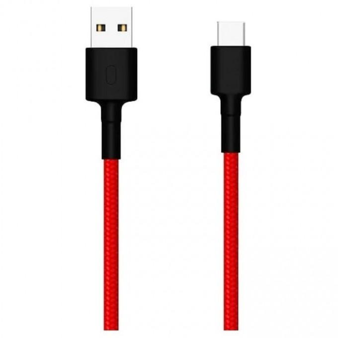 Кабель XIAOMI Mi Braided (SJV4110GL), Type-C - USB, 1 м, нейлоновая оплетка, красный 9109693