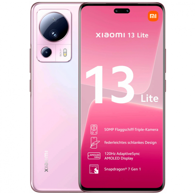 Смартфон XIAOMI 13 Lite RU, 6.55", 8 Гб, 256 Гб, 50 Мп, 32 Мп, 2 sim, 4500 мАч, NFC 9569687