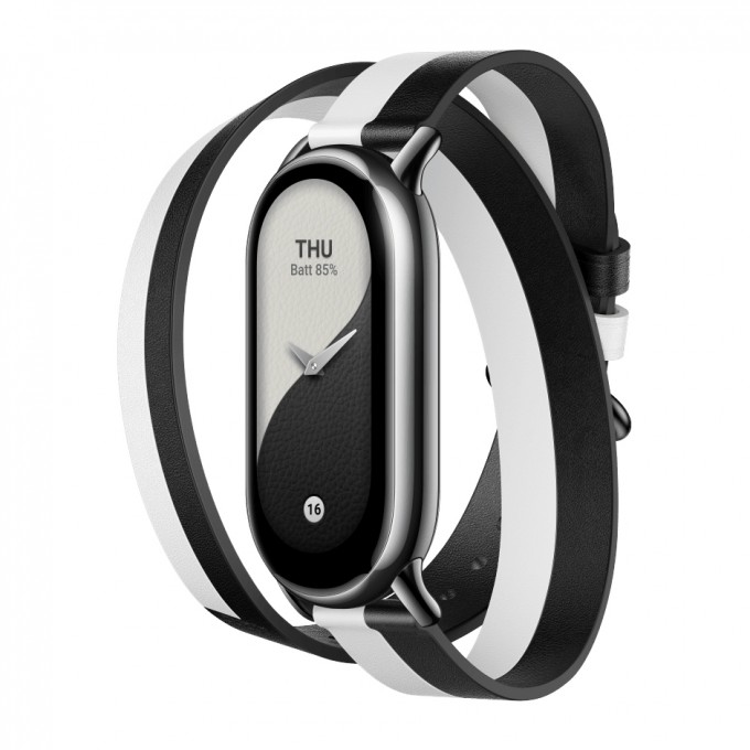 Ремешок XIAOMI Smart Band 8 Double Wrap Strap M2253AS1 (BHR7311GL), черный/белый X47464